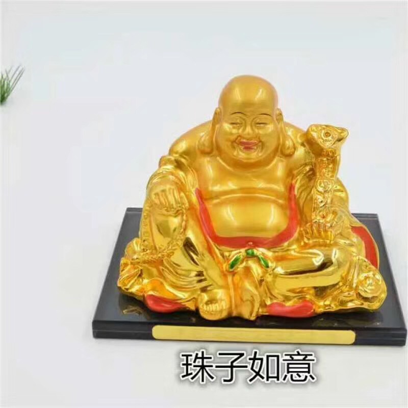 Gilded big-bellied Buddha undefined