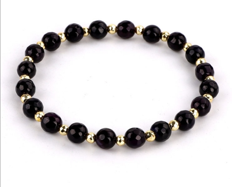 Natural gemstone garden bead bracelet undefined