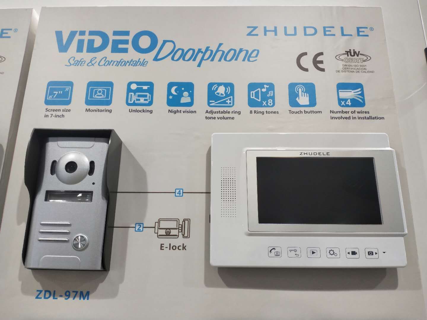 可视门铃 带记忆卡 一层楼