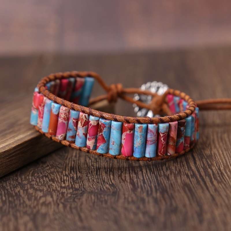 Natural gemstone handcrafted bracelet undefined