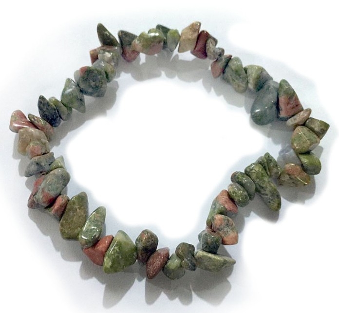 Natural crushed stone bracelet, elastic bracelet undefined