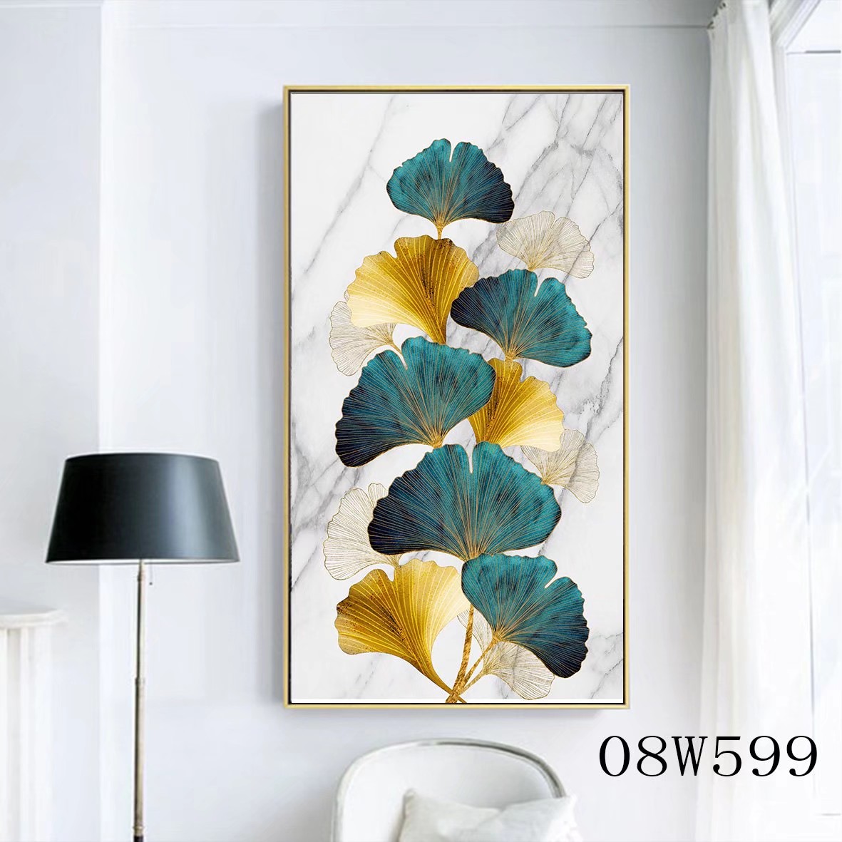 Modern decoration painting aluminum alloy frame star diamond painting hotel equipment special simple frame porch corridor painting thumbnail