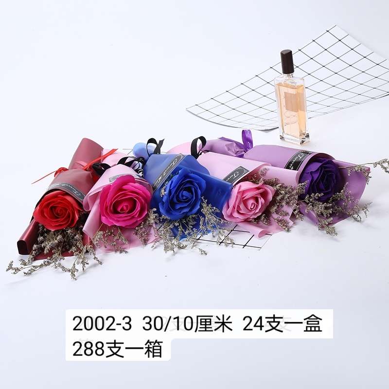 Single bar of faux soap rose and dried flower love grass, Teachers' Day gift, Mother's Day, Christmas, Valentine's Day, wedding promotion, birthday, Hairuo 02