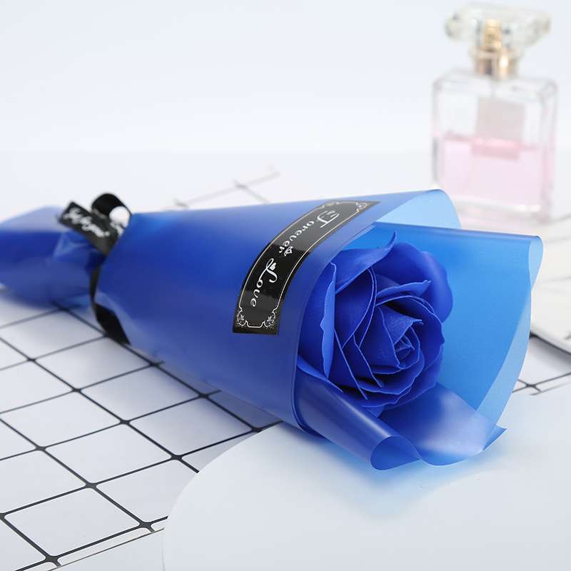 Creative gifts: soap flowers, dried flower handicrafts, paper soap, small flower bouquets, rose flowers, artificial flowers, birthday gifts, flower bouquets, unique design, handcrafted, single stem soap, rose artificial fragrance, Valentine's Day and Mother's Day gifts Specification image