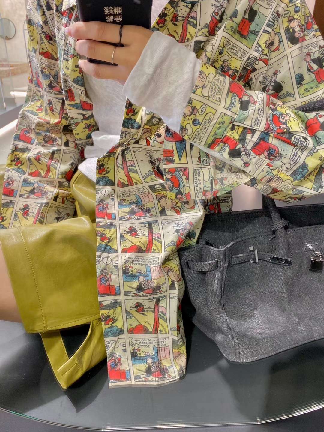 韩国花衬衫外套