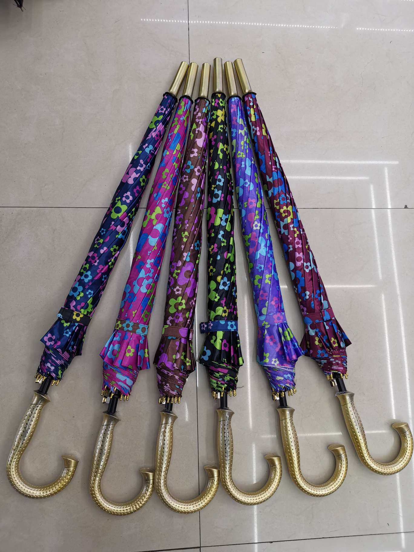 Factory direct sales of straight-handled umbrellas and colored lilac umbrellas Specification image
