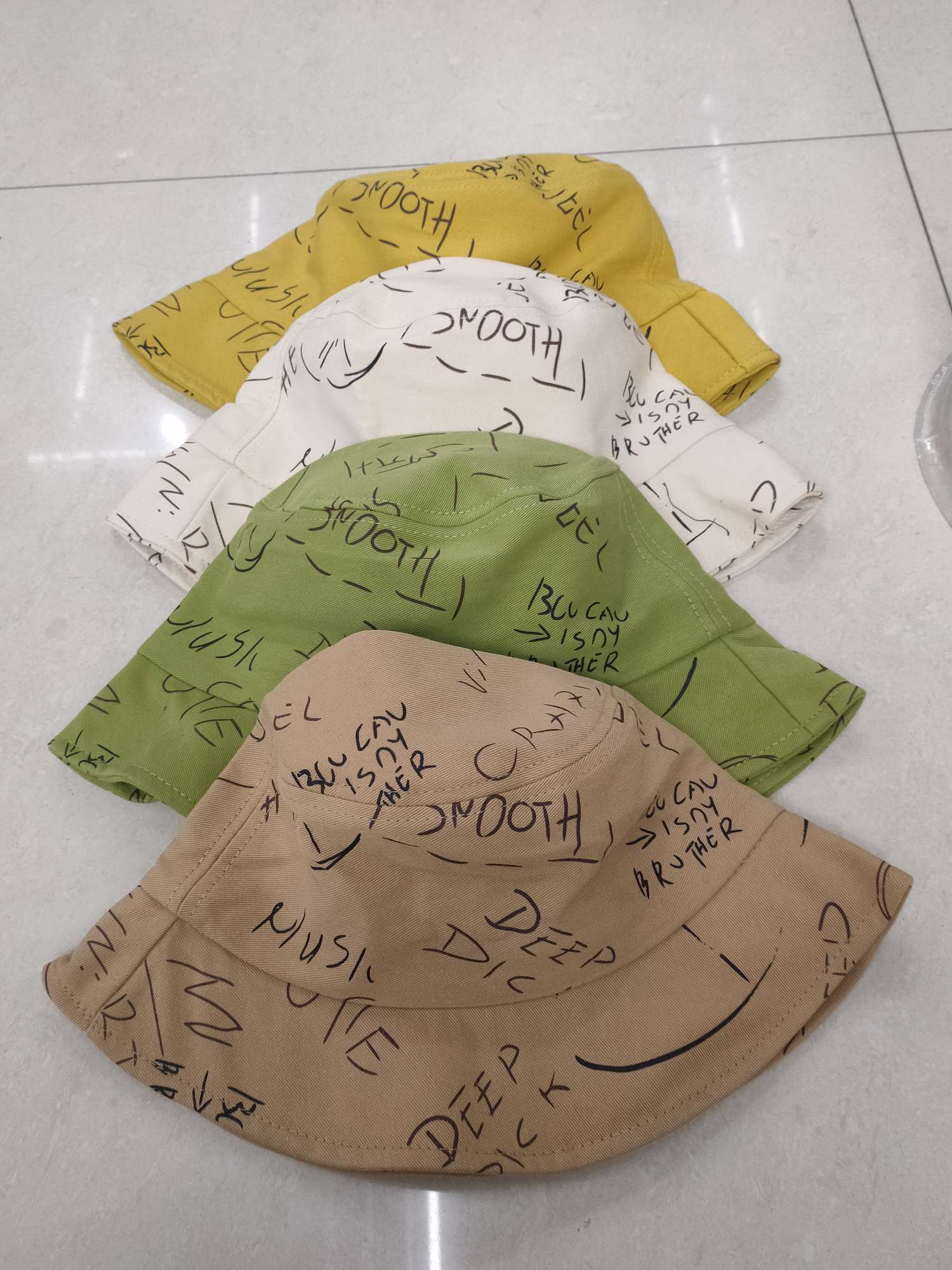 English and Korean version fisherman's hat details Picture