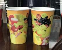 12盎司360毫升一次性纸杯水果杯300毫升饮用纸杯