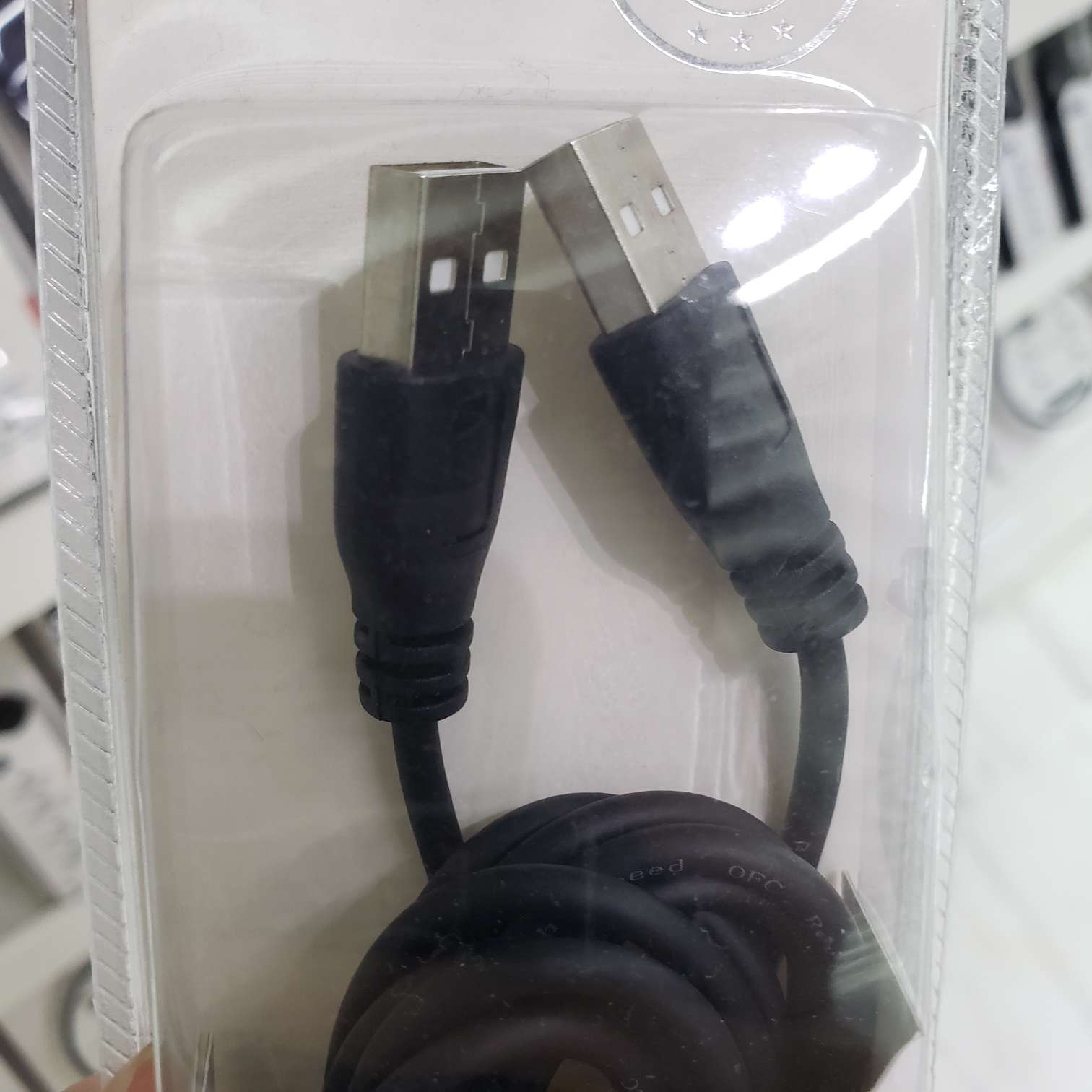 3米  USB公数据线图