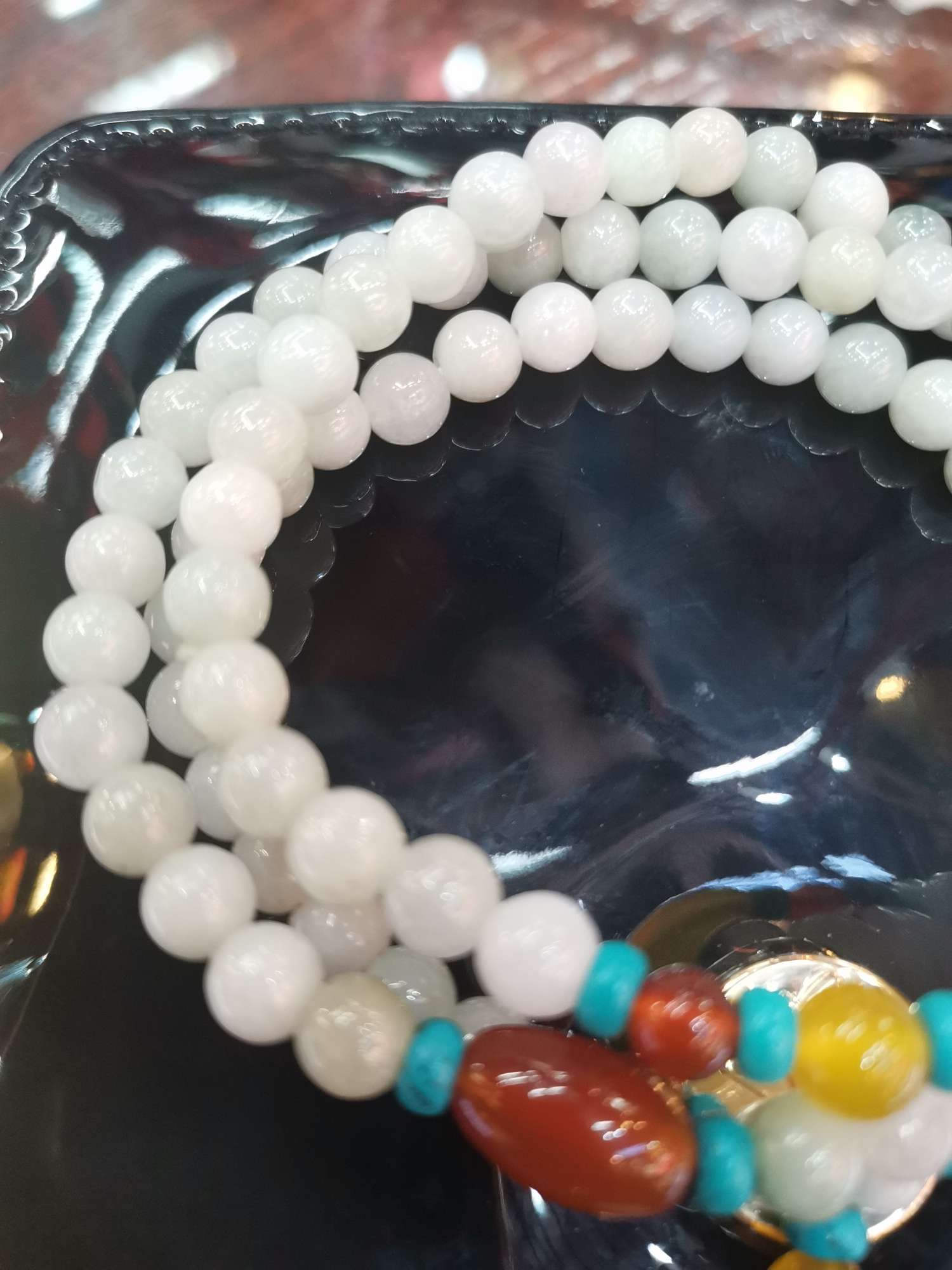 Pulsera esmeralda 3 círculos undefined