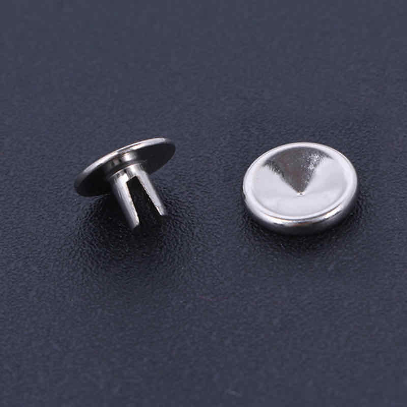 Factory direct sales and wholesale of high-quality luggage hardware accessories. Electroplated tail nails, fork nails, and two-foot nails can be customized details Picture