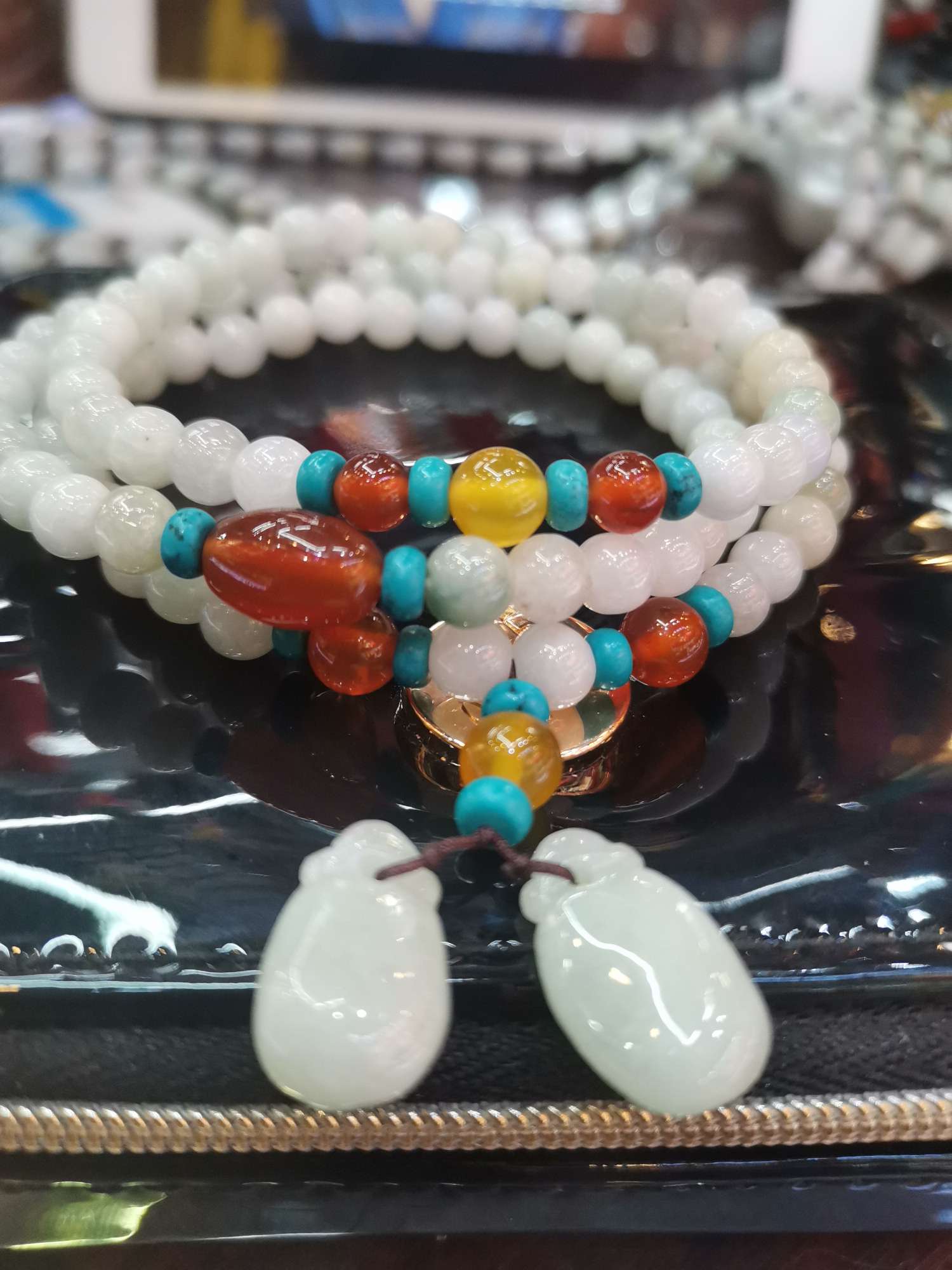 Pulsera esmeralda 3 círculos Application Scenario