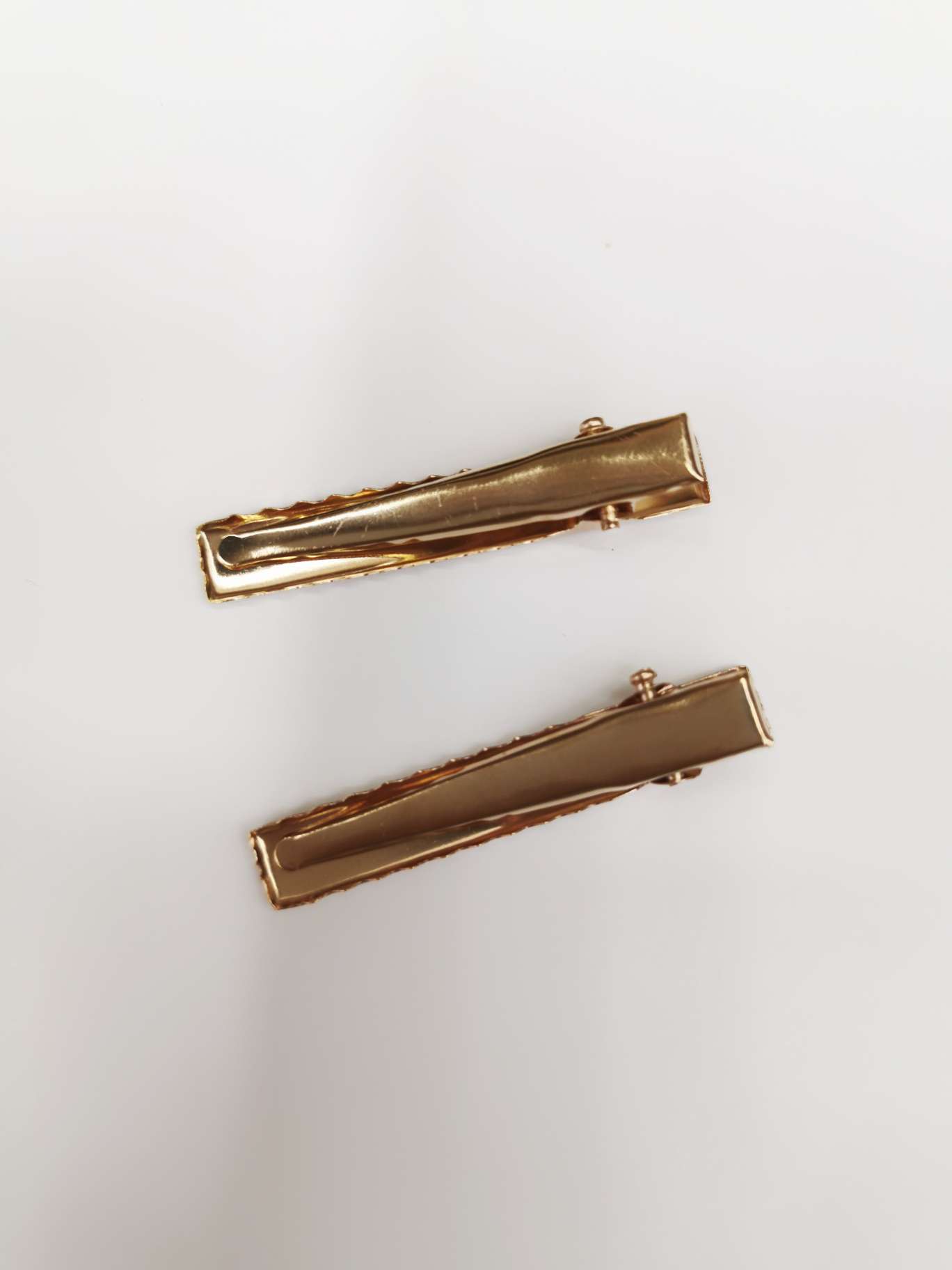 4.6Cm Double Fork Clip Diy Accessories Gold Duck Beak Clip Handmade Diy Hair Clip Self-Made Hair Clip Hand-Made Accessories Clip Hair Clip Headband Bow Material Accessories