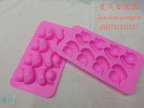 Duckling ice cubes in two containers