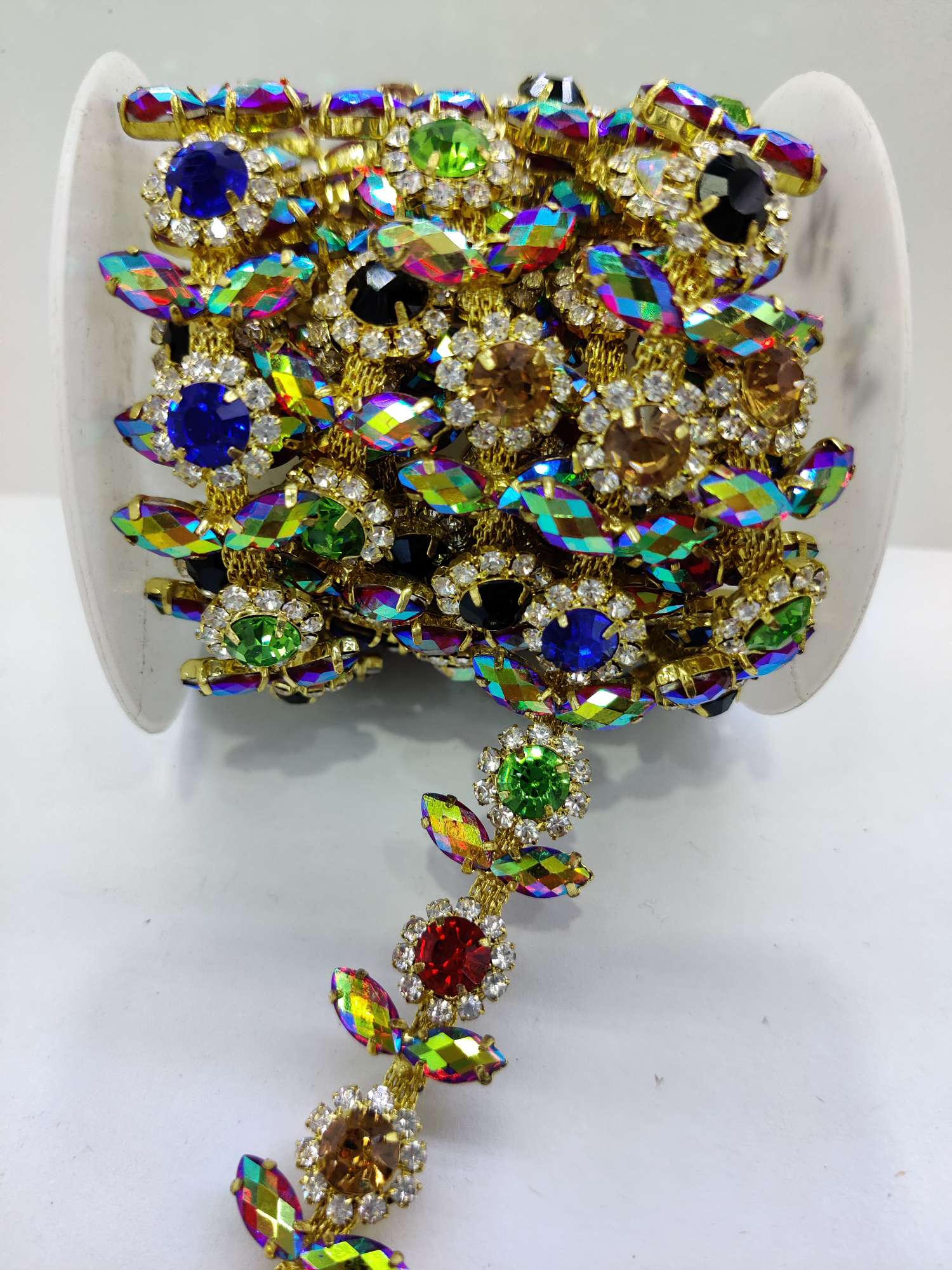 DIY DIY diamond crystal glass manual code chain