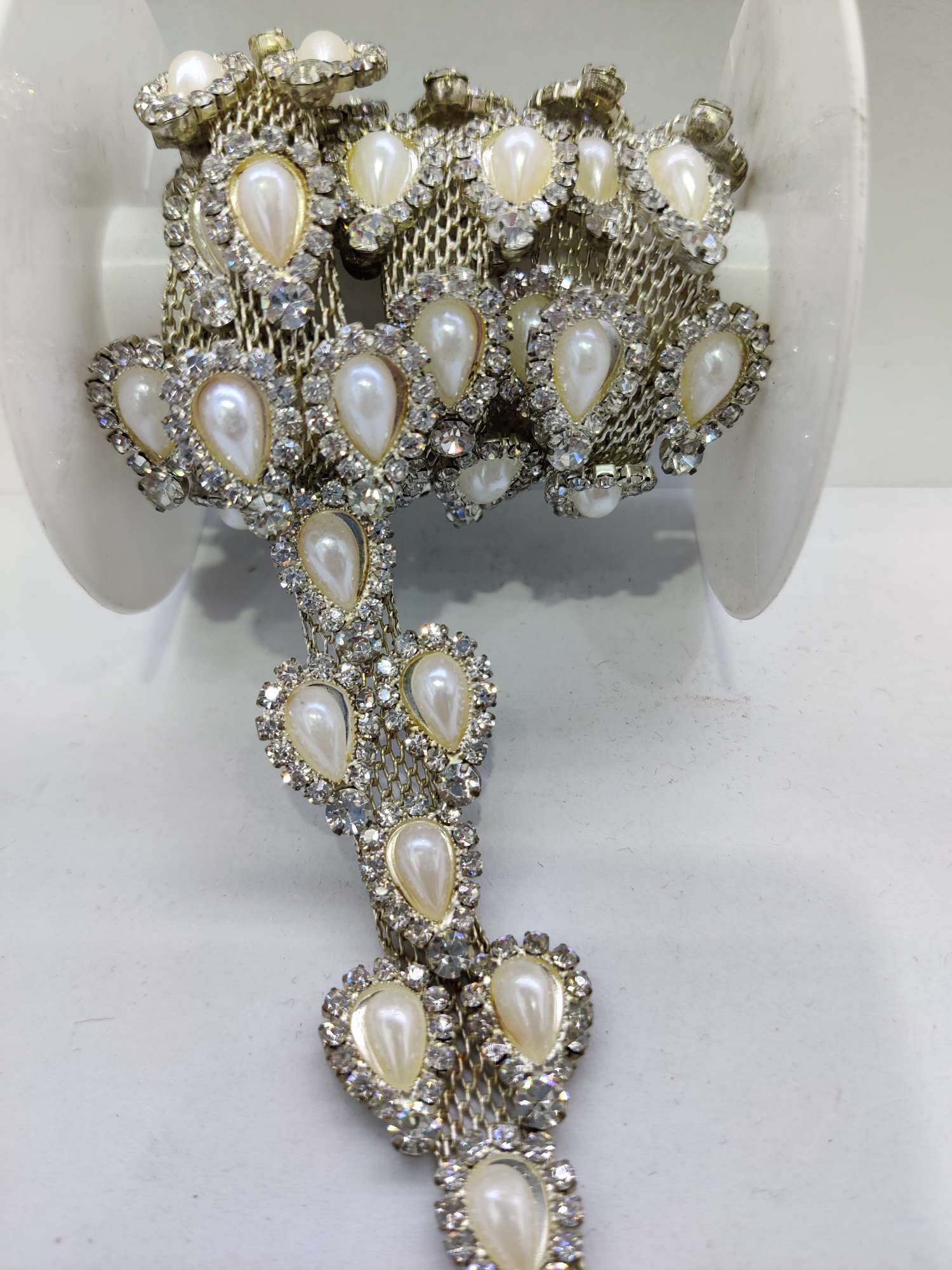 Rhinestone glass crystal DIY hand code chain