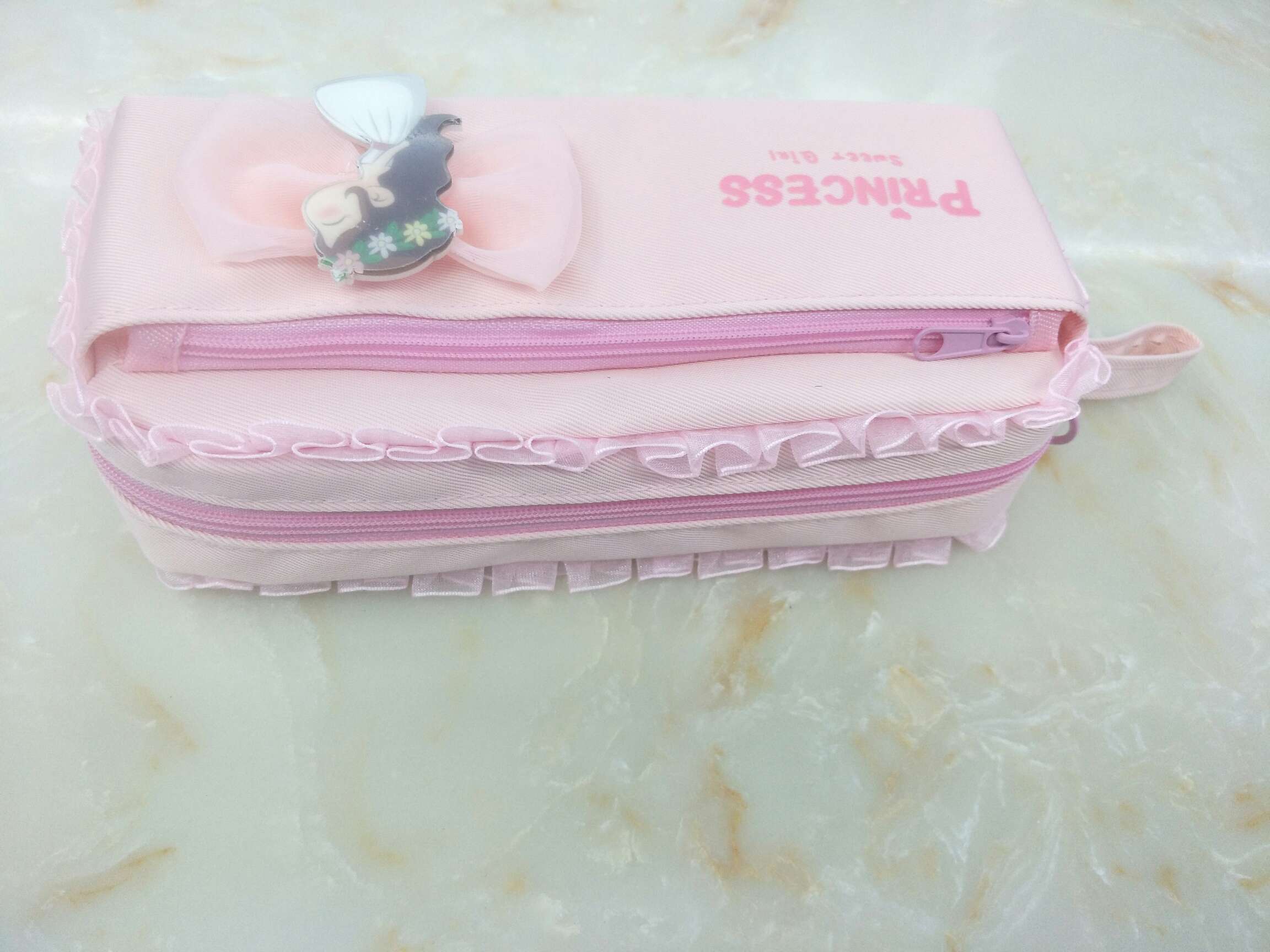 小女生花边手提笔袋，喜欢的可以先咨询客服细节图