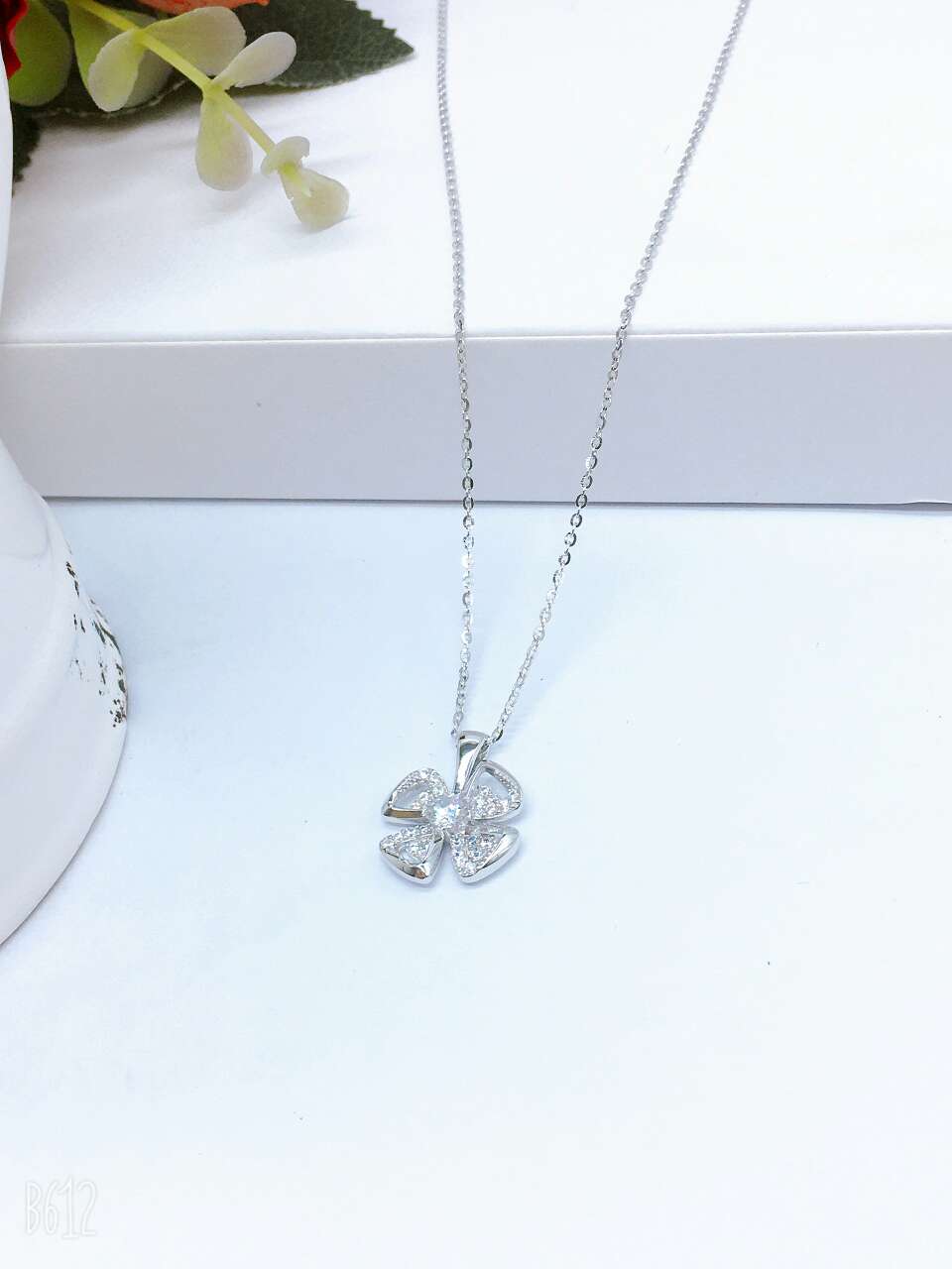 Pinwheel sterling silver necklace thumbnail