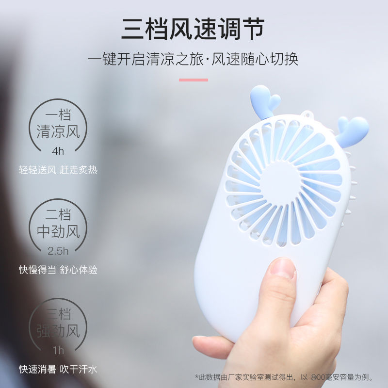 Usb small fan Mini portable portable portable electric fan Student dormitory large wind desktop fan