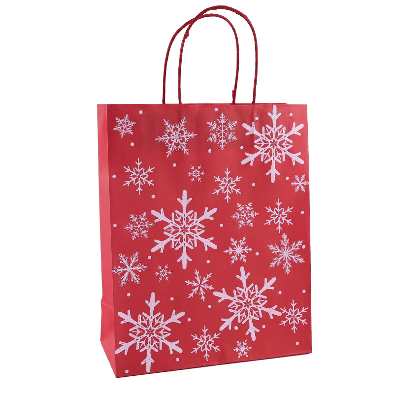 圣诞礼品袋 纸袋烫金系列图片文字款好看包装礼品袋详情图5