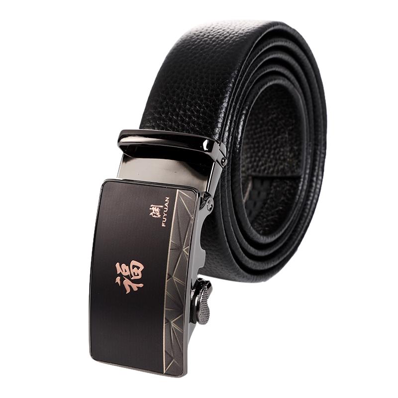 生产高档男士头层牛皮自动扣腰带双面荔枝纹商务真皮皮带正品新款 休闲皮带 学生西装皮带自主品牌腰带 70 71 72 73详情图9