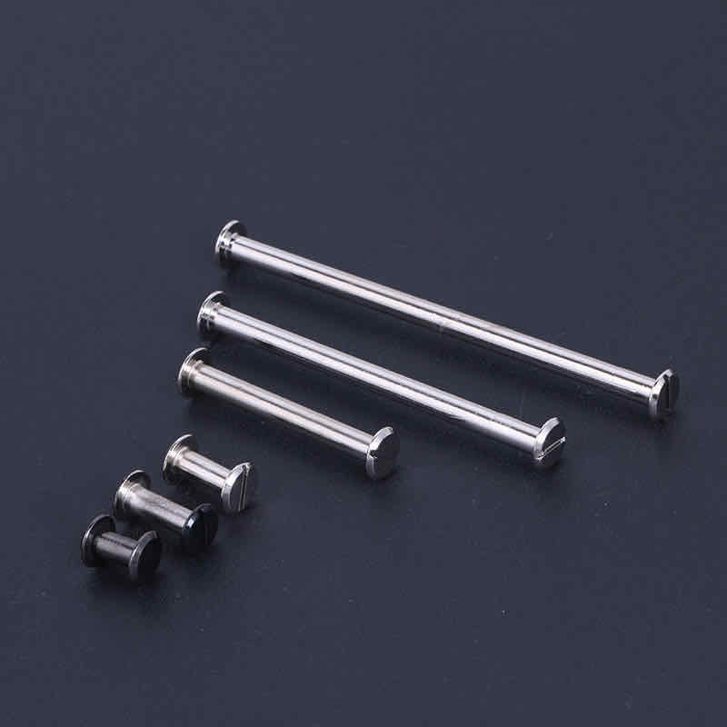 Our factory specializes in the wholesale and customization of account book rivets, lock rivets, and male and female rivets with a complete range of specifications Item Picture