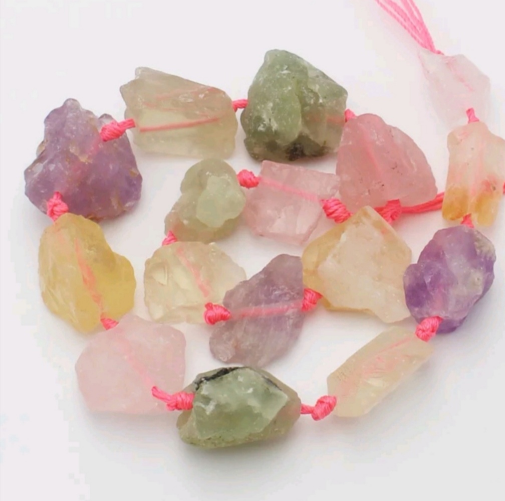 Natural gemstone agate is the material for a shaped necklace and knotting bracelet undefined