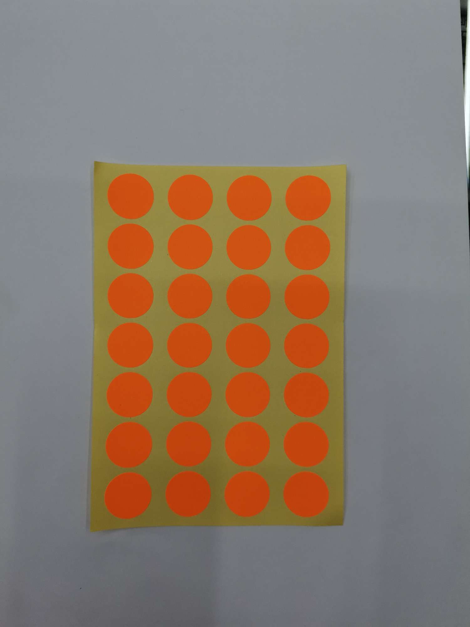 1.9cm in diameter fluorescent adhesive orange thumbnail