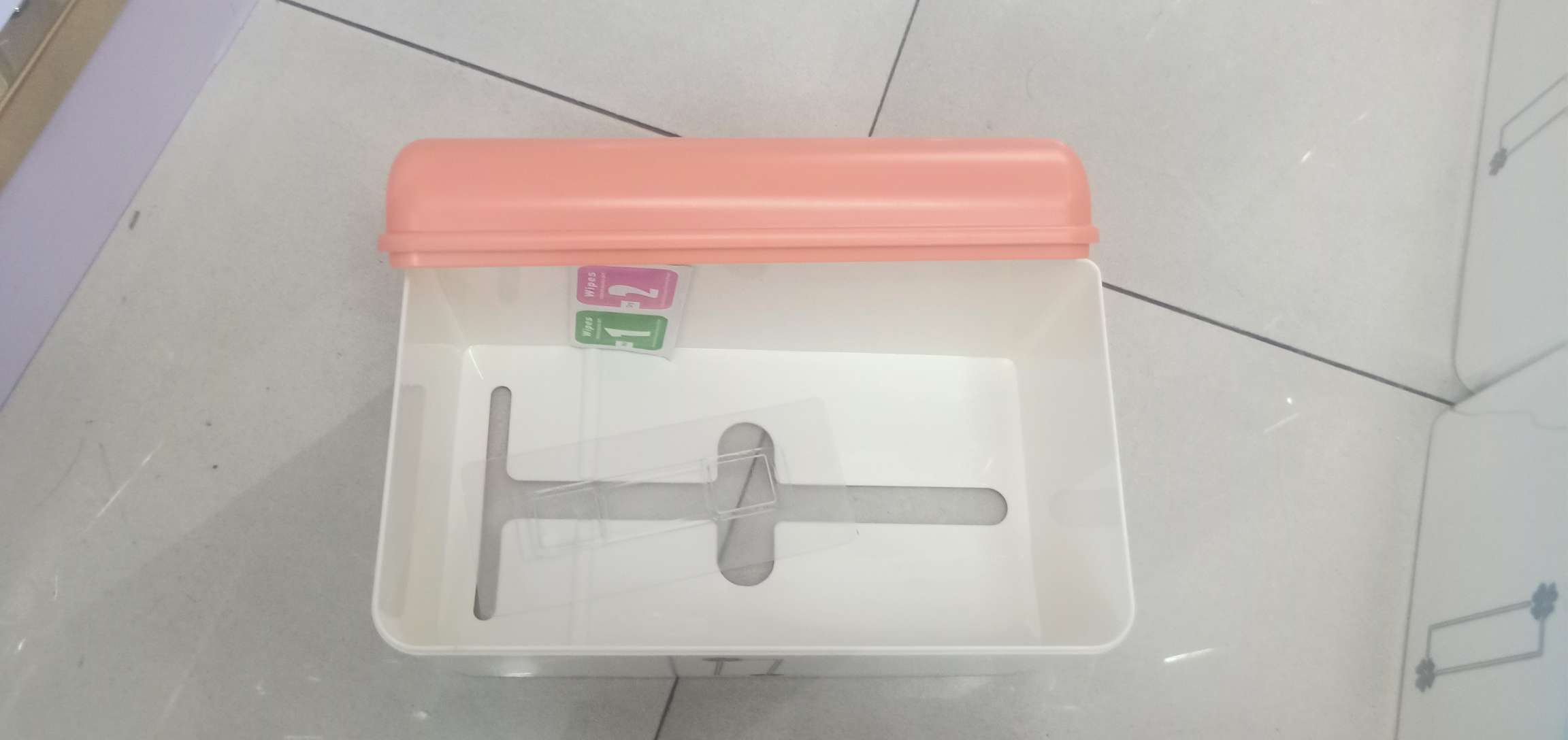 塑料纸巾盒，方形纸巾盒，卫生间纸巾盒，抽拉纸巾盒细节图