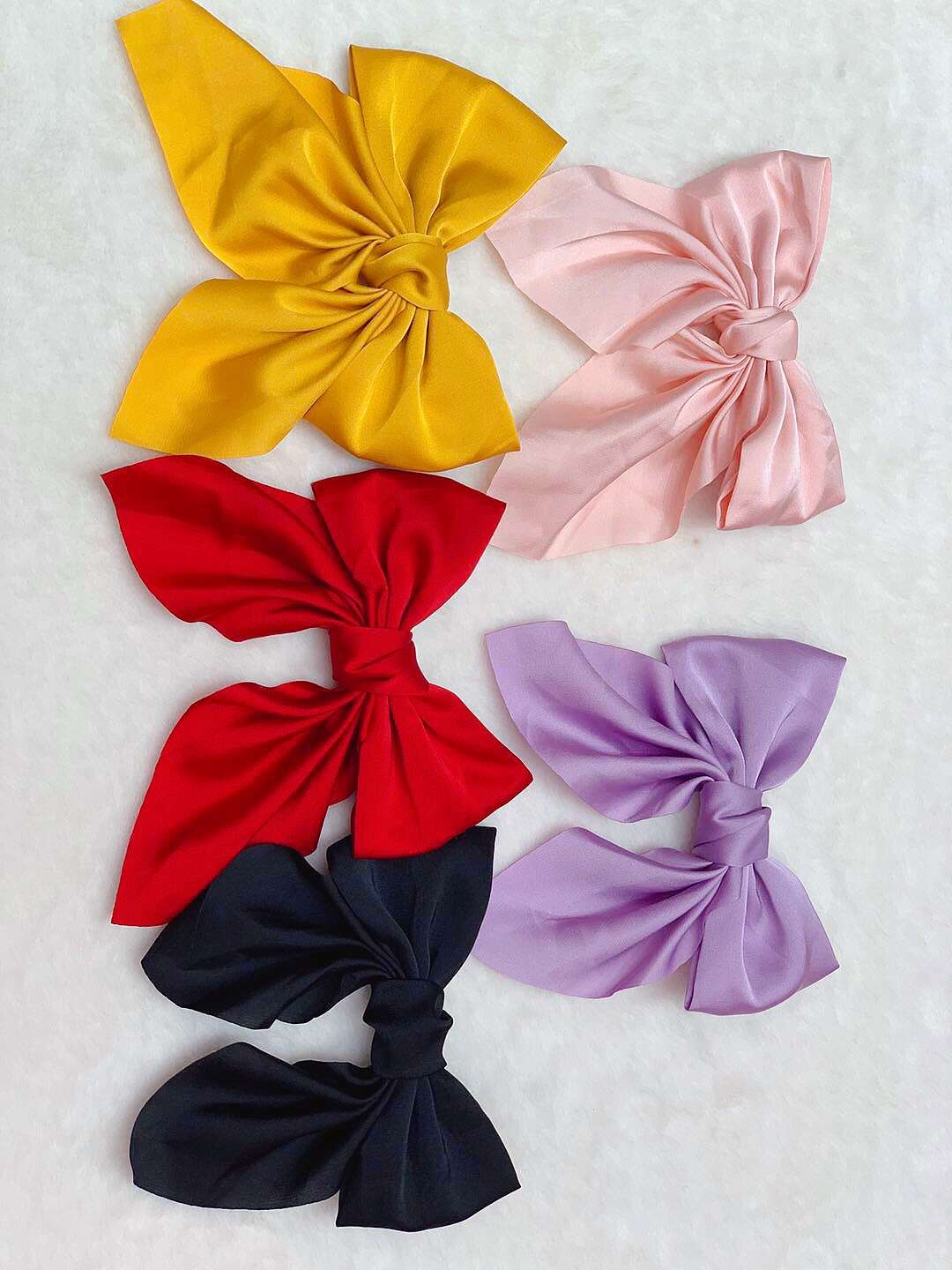 Bow Duck Clip Korean Wig Bow Cute Children's Headwear Set