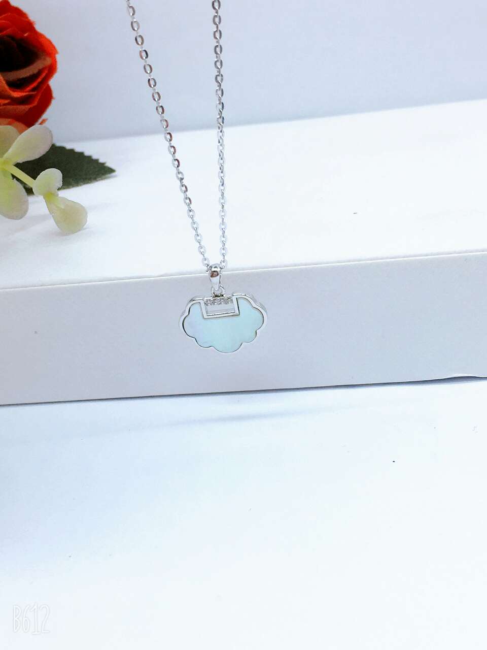 Silver lock sterling silver necklace