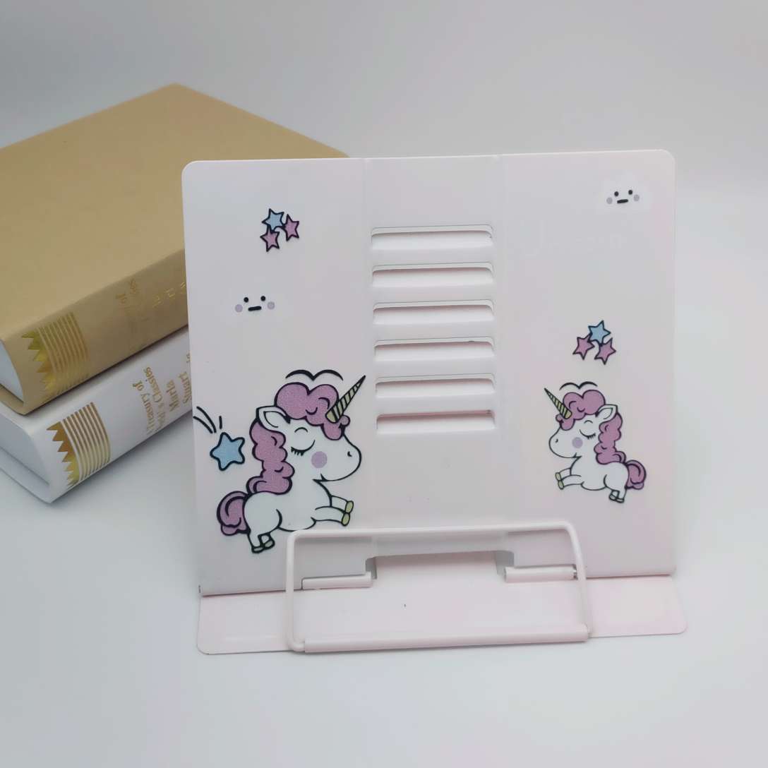 Unicorn acrylic board with bookcase Specification image