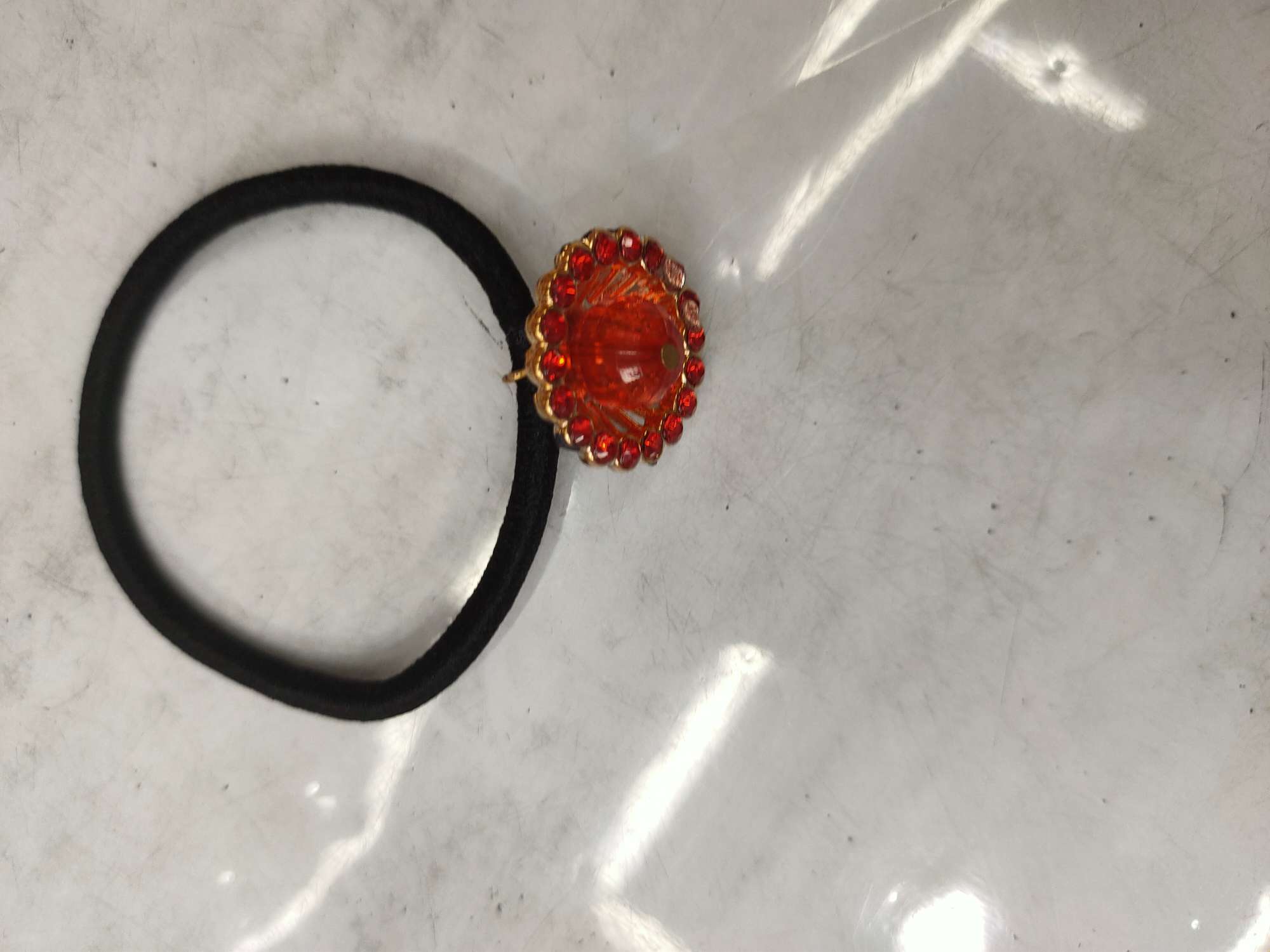 Earth red diamond rubber band thumbnail
