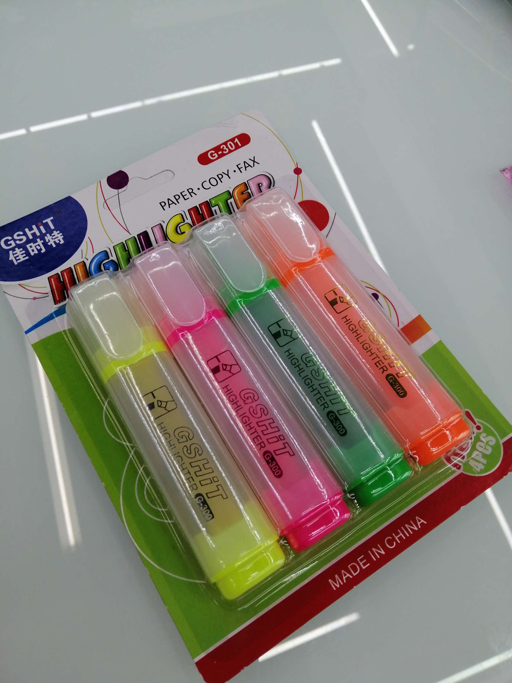 Yiwu Hanjia Stationery Jiashite offers 4 high-capacity flashcard highlighters for writing details Picture