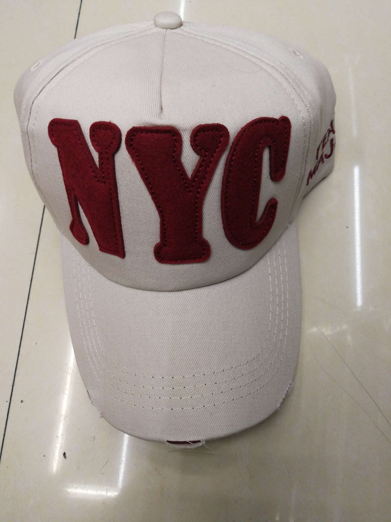 Satine baseball cap washable cotton embroidered cap thumbnail
