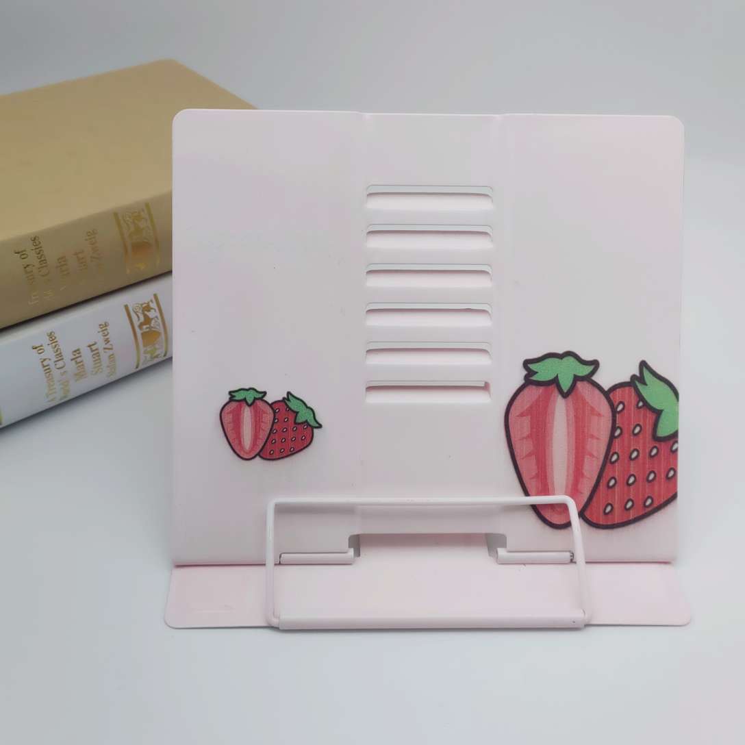 The cartoon fruit reading bookshelf stands upright details Picture