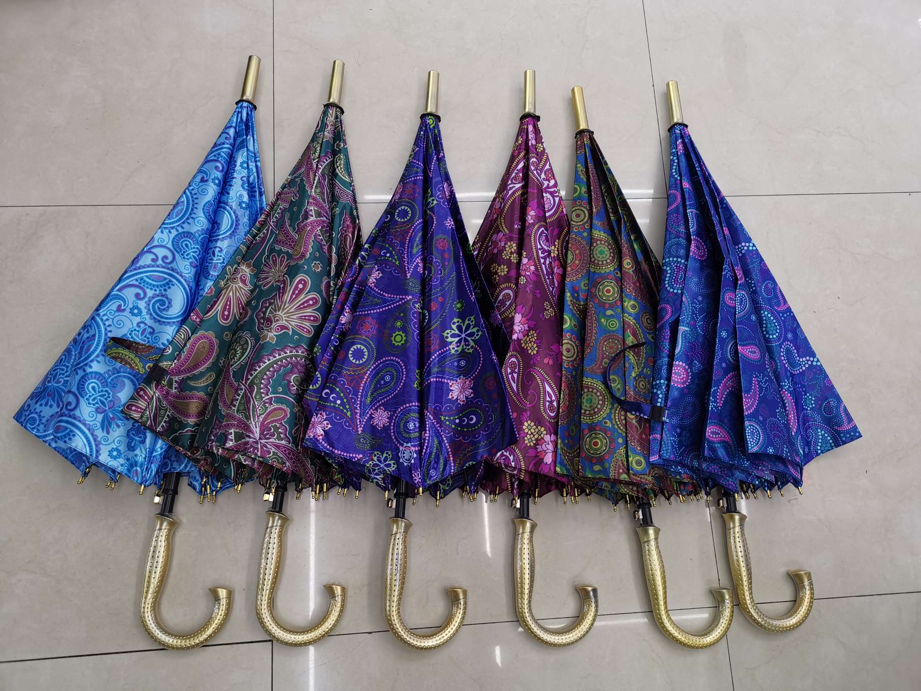 Factory direct sales of straight-handled umbrellas and colored lilac umbrellas Item Picture