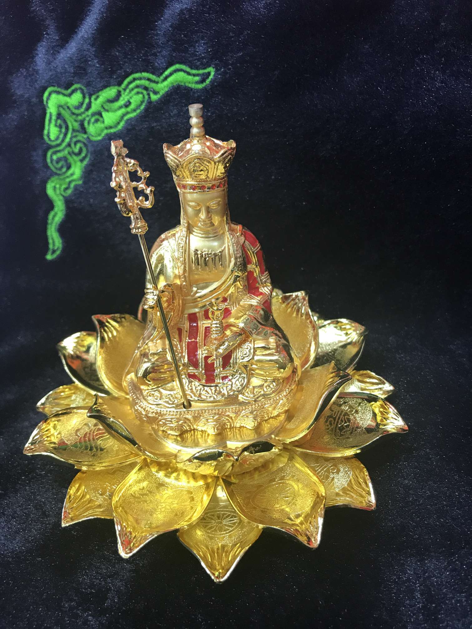 Alloy three-dimensional Lotus Guanyin series undefined