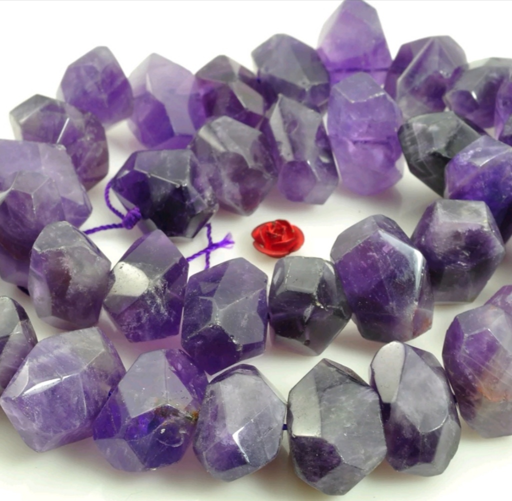 Natural lapis lazuli amethyst rose quartz 9-13*13-16 gemstone beads irregularly cut for making 15-inch jewelry necklaces Application Scenario