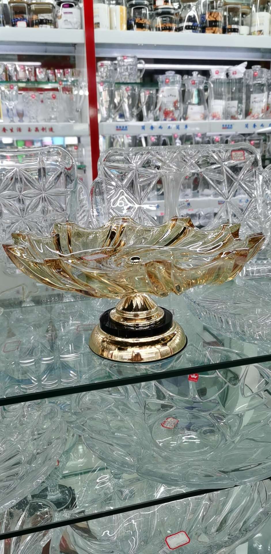 Yjp-7091-2d glass plate with feet