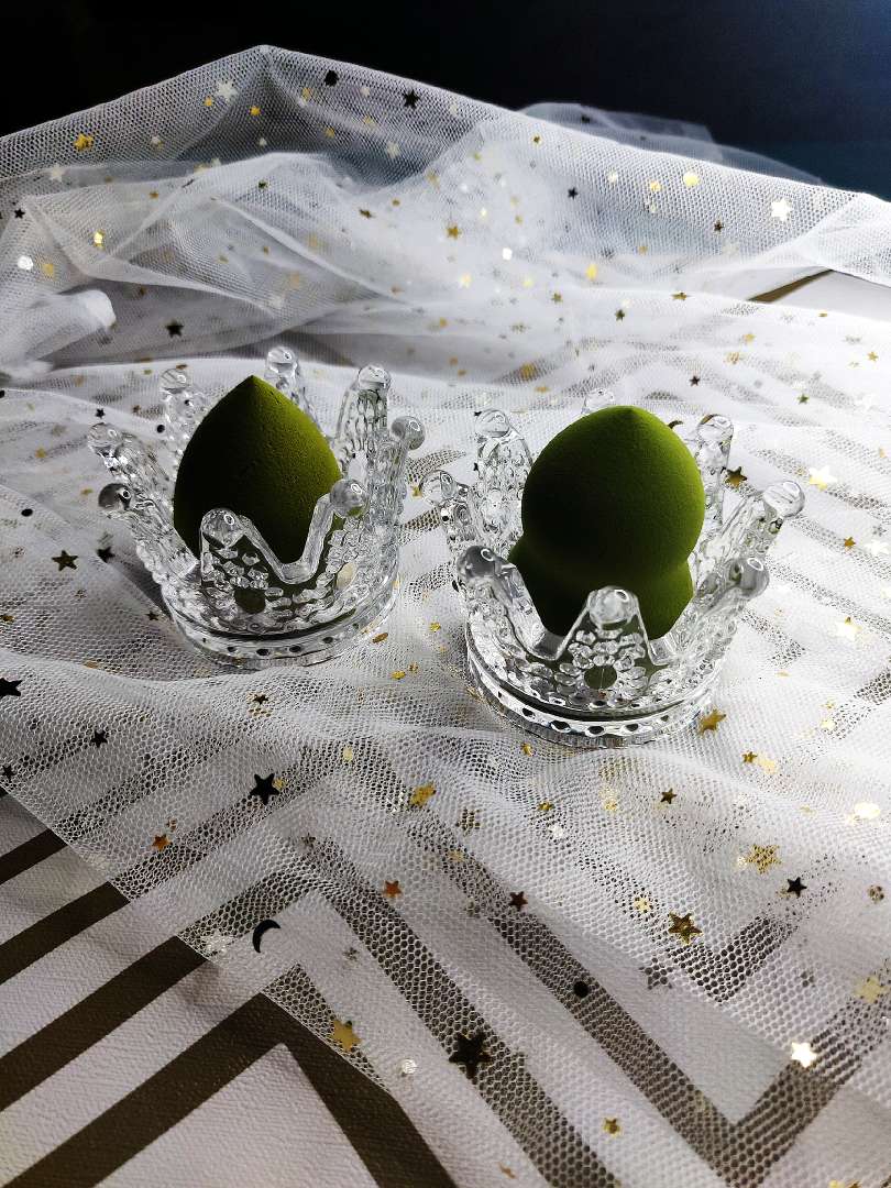 皇冠烛台 美妆蛋饰品口红收纳架