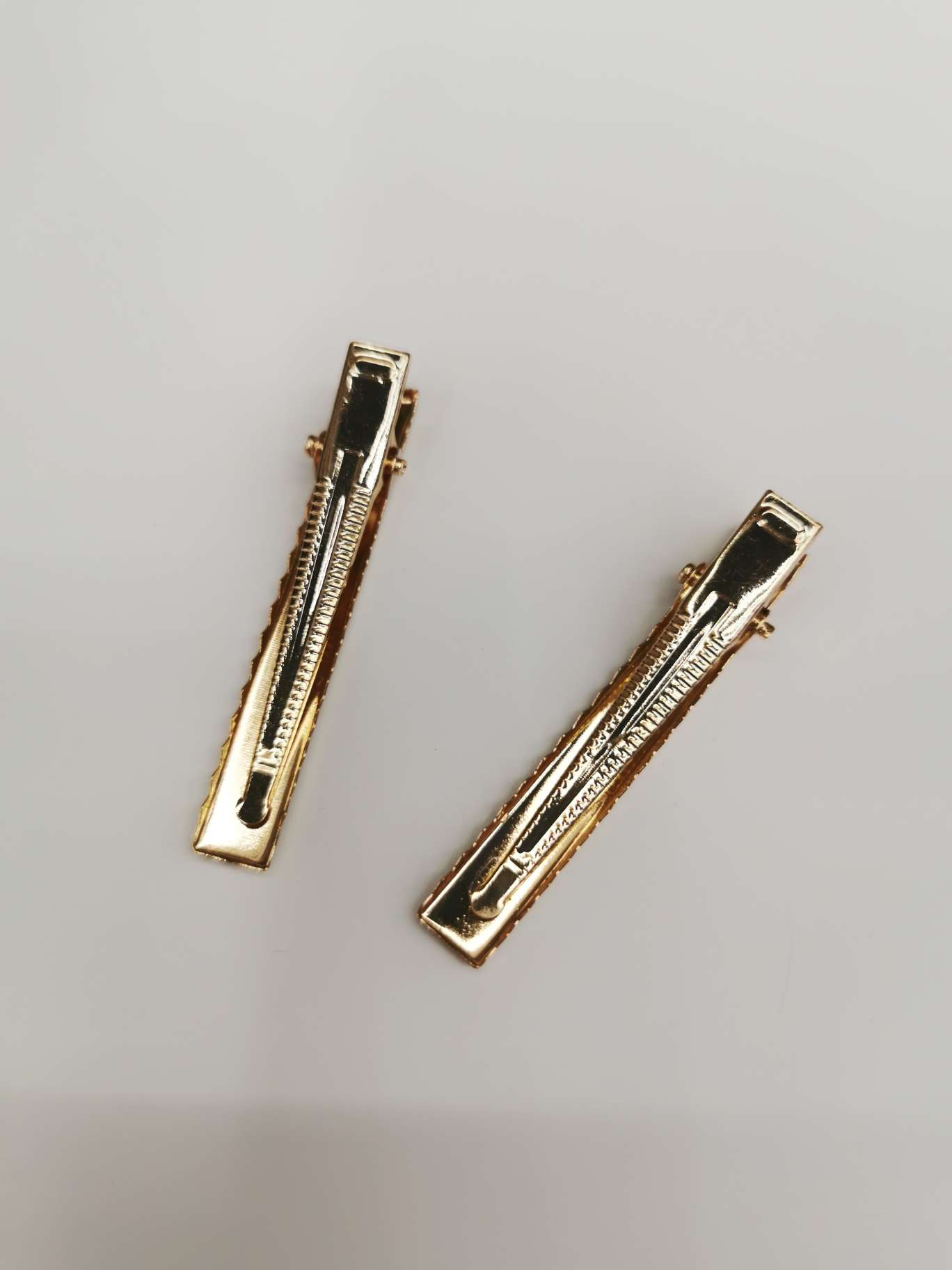 5.6Cm Double Fork Clip Diy Accessories Gold Duck Beak Clip Handmade Diy Hair Clip Self-Made Hair Clip Hand-Made Accessories Clip Hair Clip Headband Bow Material Accessories