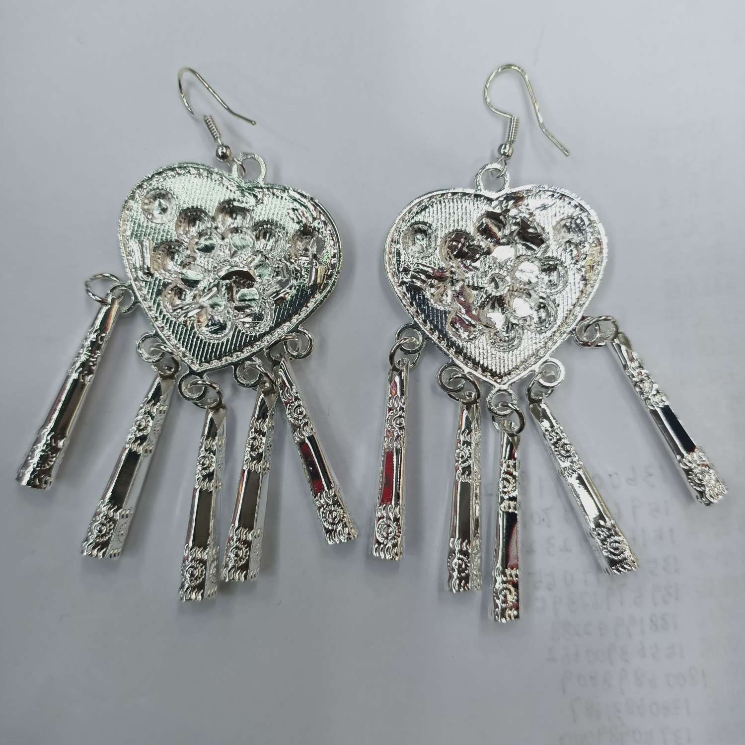 Minority Silver Earrings Love Rich Peony details Picture