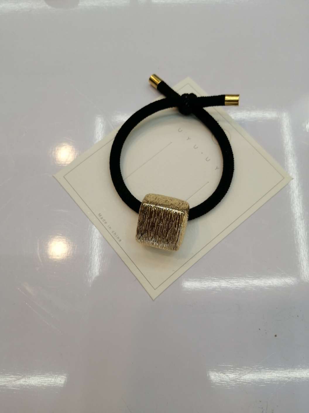 Brushed square hair tie, original Korean premium headwear, simple hair tie and hair band, ins Forest girl hair tie and hair band, factory direct sales