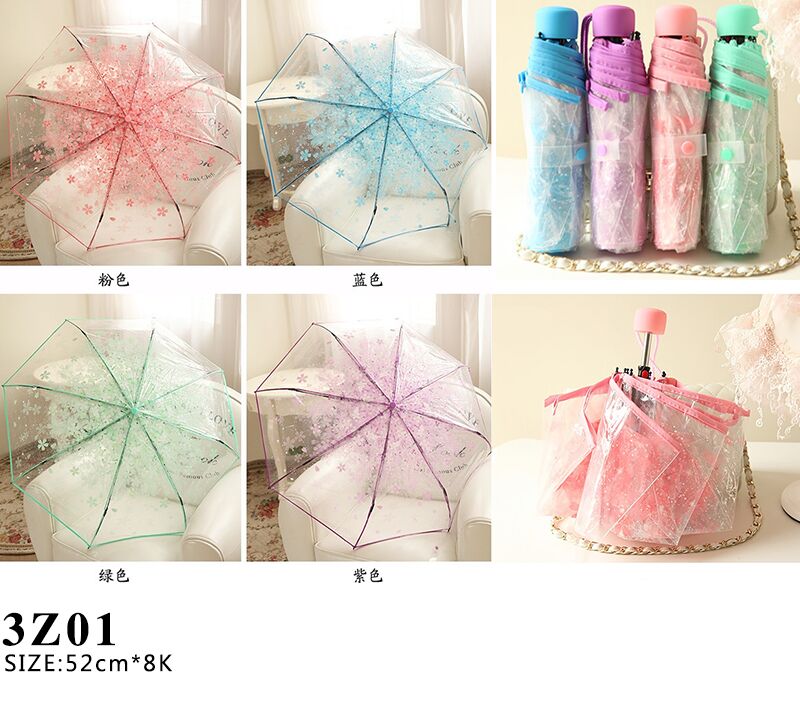 Factory direct sales of straight-handled umbrellas, transparent umbrellas and eco-friendly umbrellas Specification image