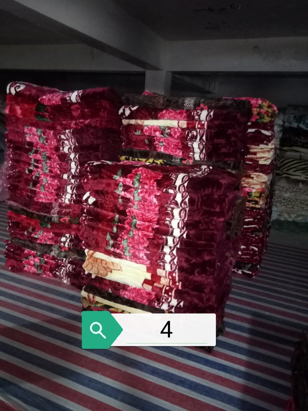 The foreign trade inventory is 4 to 4.5 kilograms of single-layer Raschel embossed blankets Item Picture