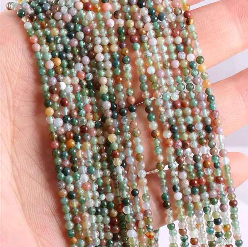 Natural stone beads, rose quartz, amethyst, agate beads, jewelry making, DIY beaded bracelets, 2mm, 3mm Application Scenario