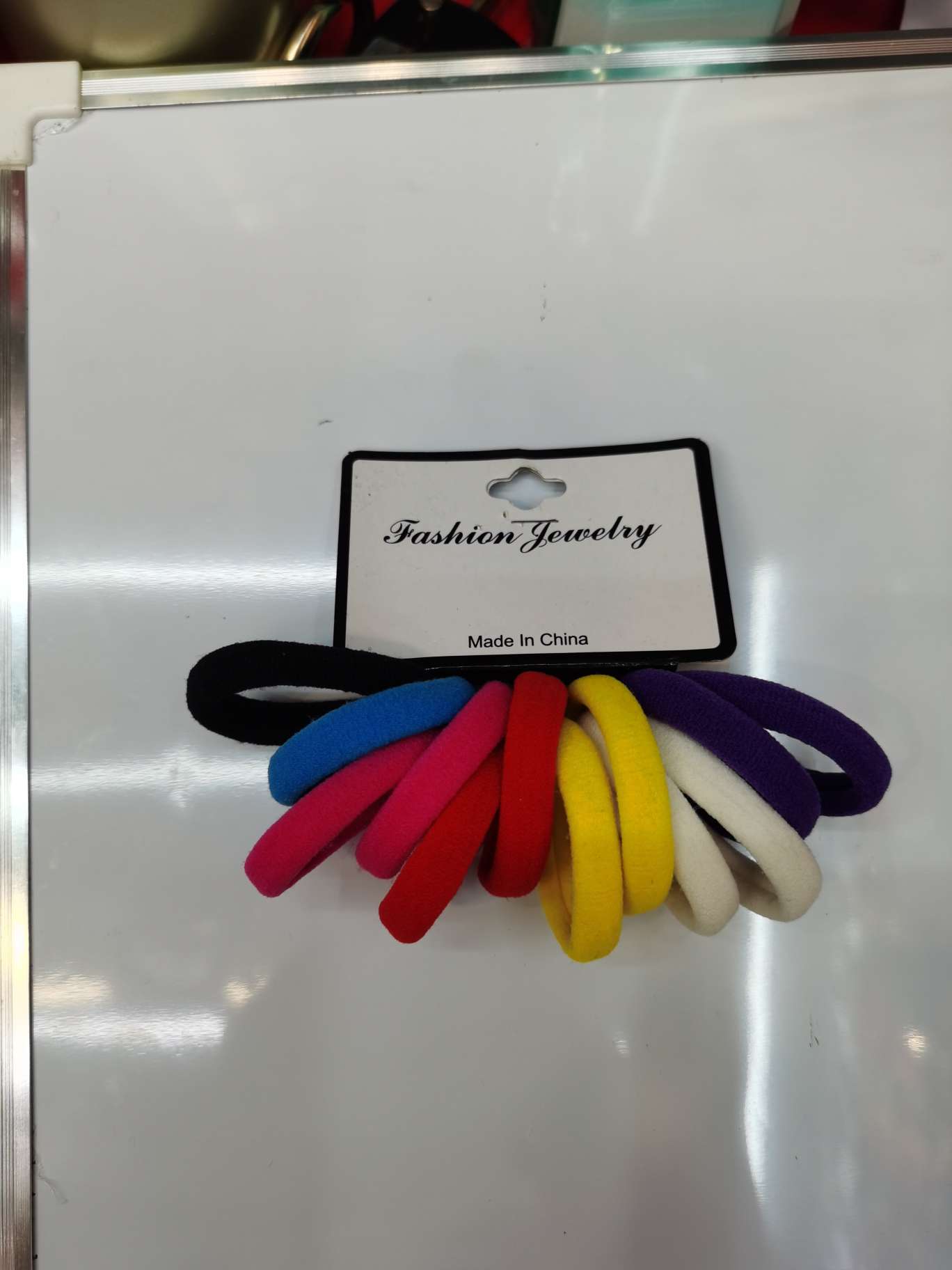 The new color knitted striped rubber band tie - up headband hair accessories color department thumbnail