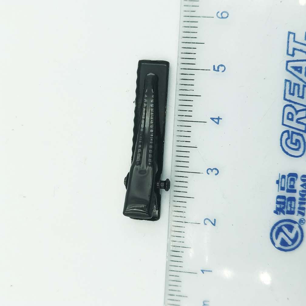 3.2Cm Square Clip Diy Accessories Spray Paint Black Duck Beak Clip Handmade Diy Hair Clip Self-Made Hair Clip Hand-Made Accessories Clip Hair Clip Headband Bow Material Accessories details Picture