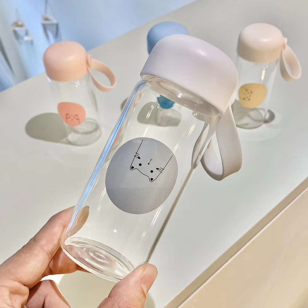 Ycbl-221 350Ml Heat-Resistant Glass High Borosilicate Glass Cat Picture Glass Item Picture